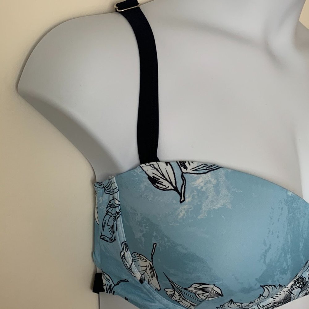 Marilyn Monroe Swimwear Demim Floral Top Size 2X - Picture 3 of 7